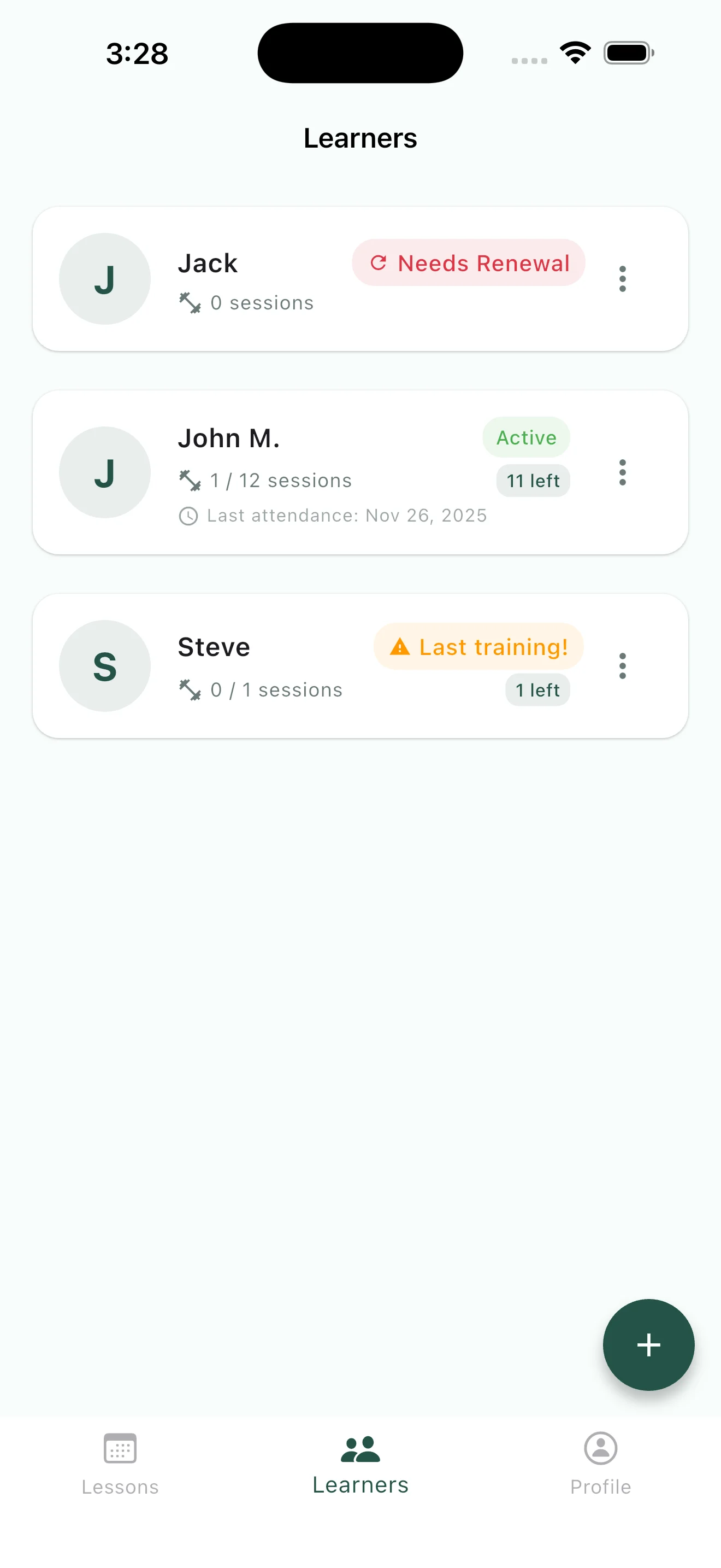 Coach Journal - Manage your learners with ease